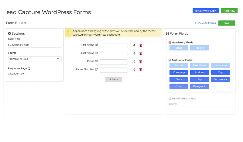 Capture Forms Preview