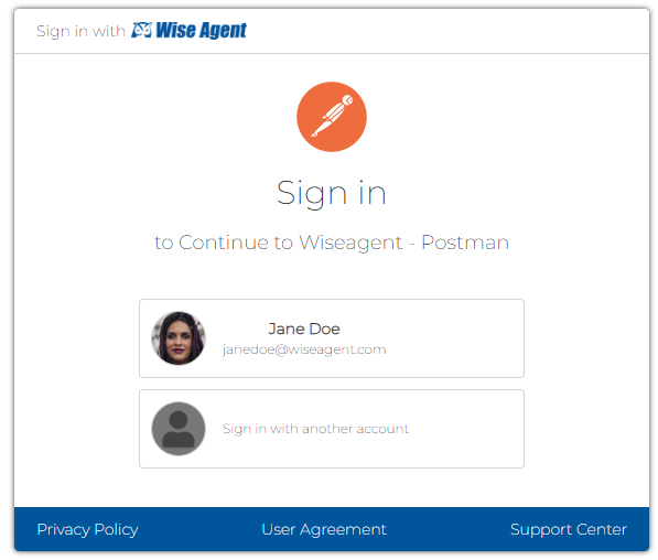 OAuth Consent Login Screen