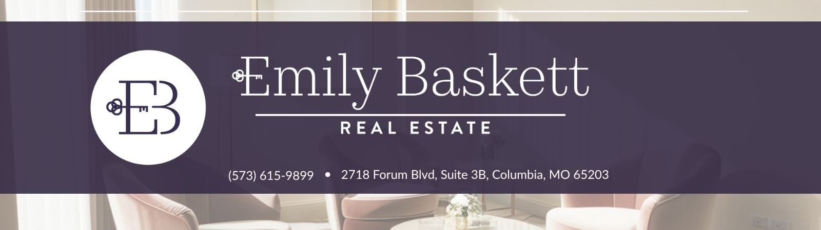 Emily Baskett Real Estate, (573) 615-9899, 2718 Forum Blvd, Suite 3B, Columbia, MO 65203