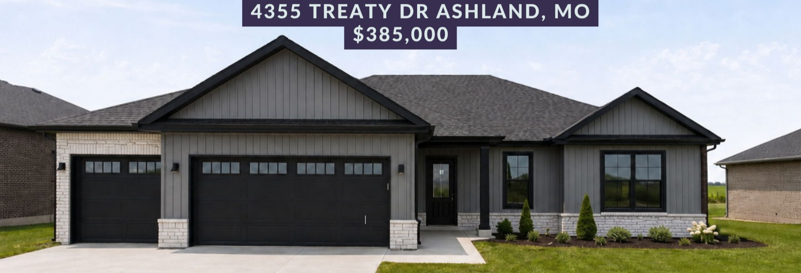 New construction home at 4355 Treaty Dr, Ashland, MO, $385,000